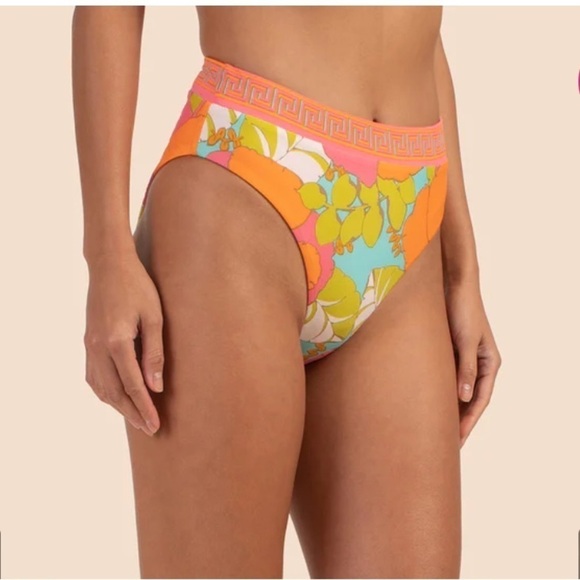NWT Trina Turk High Waist Bikini Bottom Size 12 - Picture 3 of 7